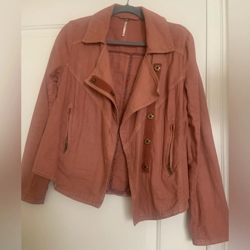 Free People Rose Tan Size XS Jacket - Picture 1 of 5